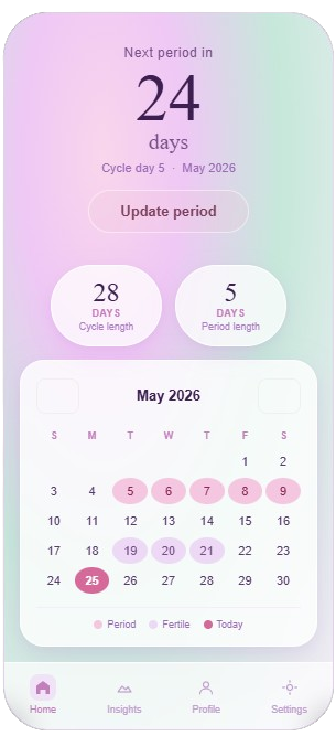 Bloom home screen
