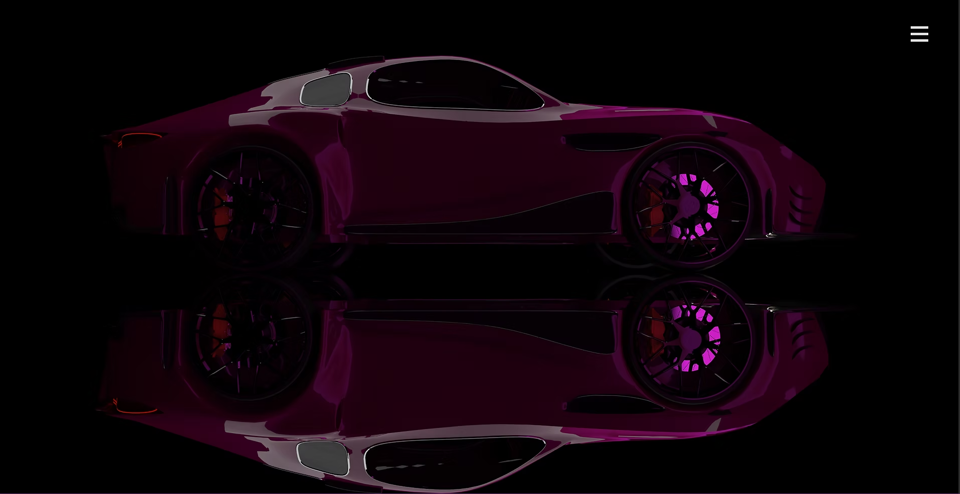 Vancio concept car — reflective floor render