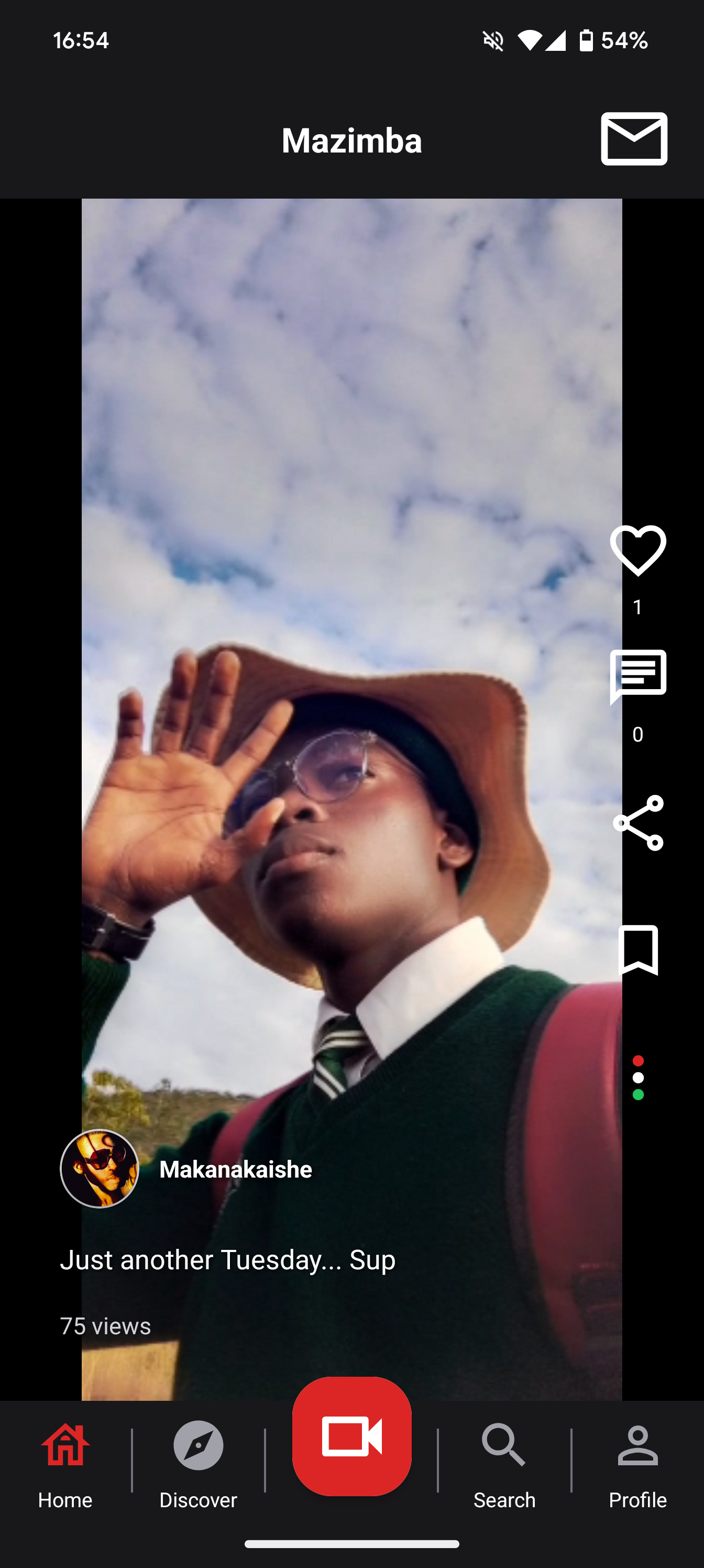 Mazimba home screen